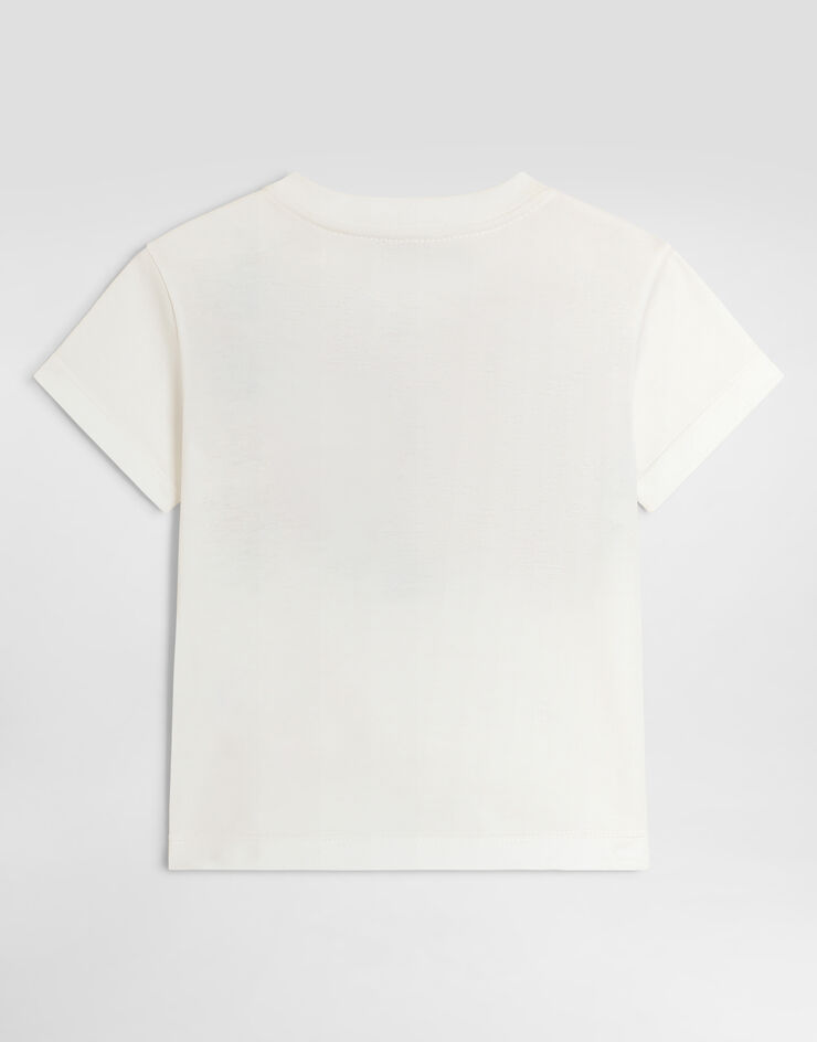Dolce & Gabbana Jersey t-shirt with applications White L2JTITG7P5Y