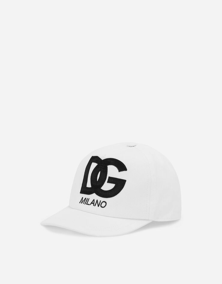 Dolce & Gabbana Gorra de béisbol con logotipo DG White LB4H80G7KN0