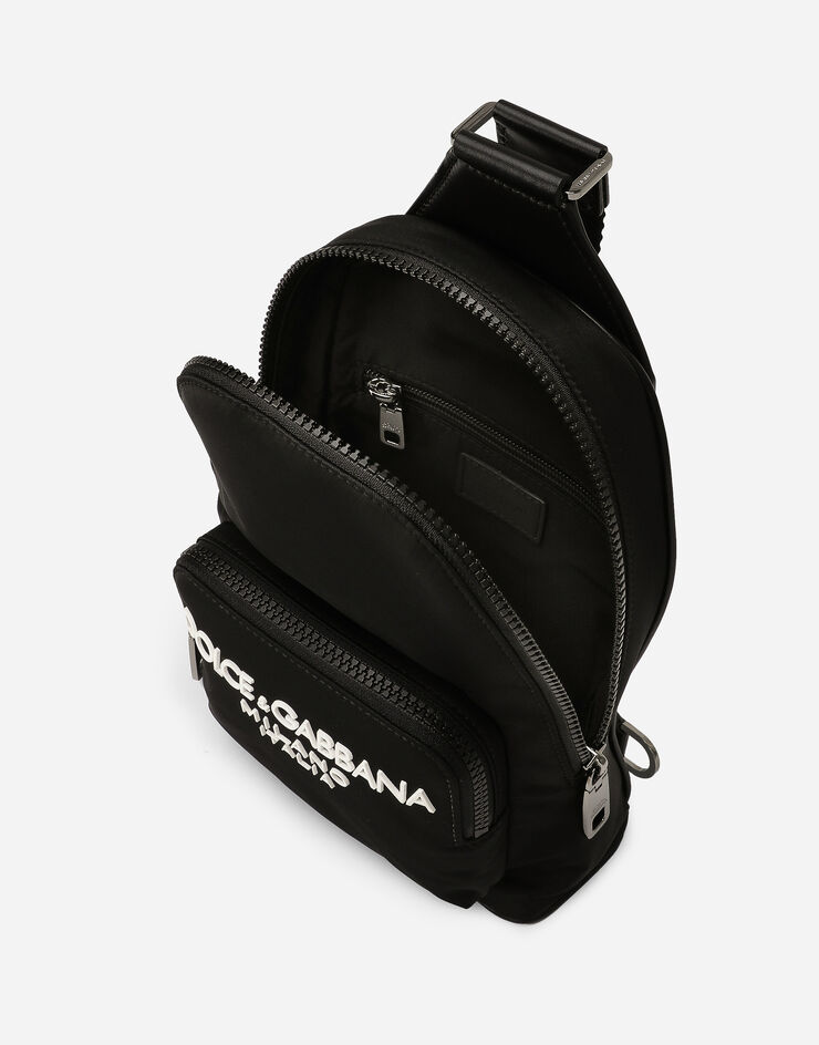 Dolce & Gabbana 尼龙斜挎双肩包 黑 BM2295AG182