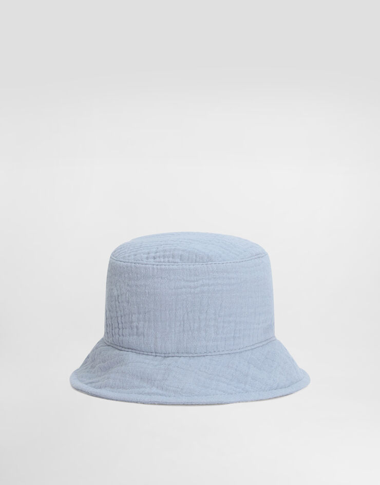 Dolce & Gabbana Cotton gauze bucket hat Azure LN5H51FU5YU
