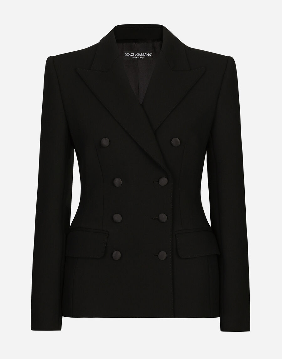 Double-breasted wool Dolce jacket with padded sides