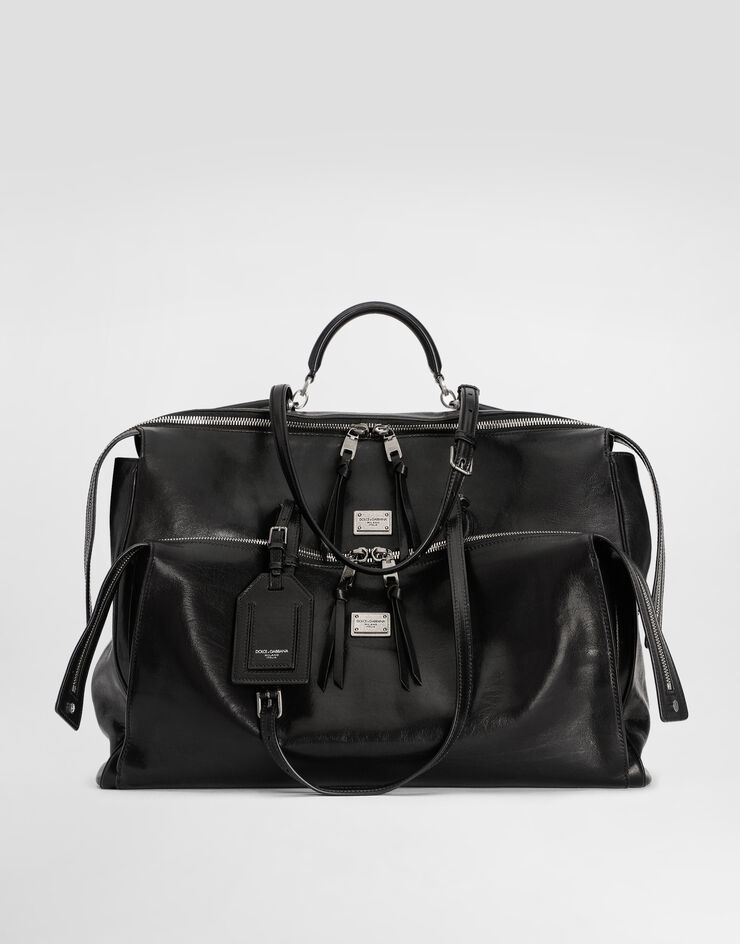 Dolce & Gabbana Vittoria calfskin bag Black BM2581AH850