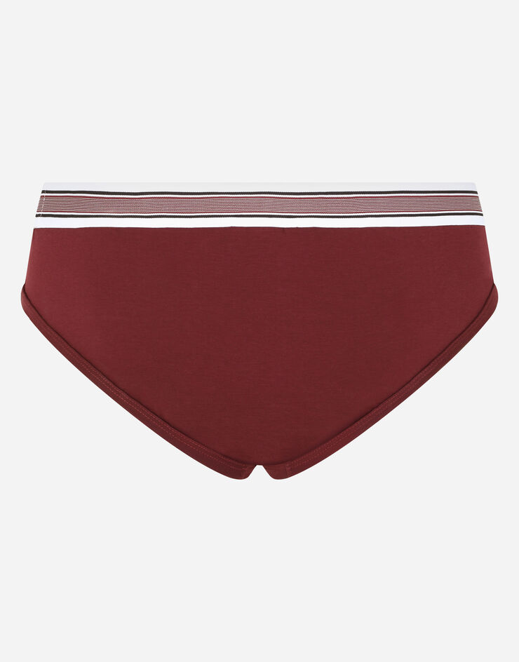 Dolce & Gabbana Medium briefs in stretch cotton ФИОЛЕТОВЫЙ M3B62JFUGIA