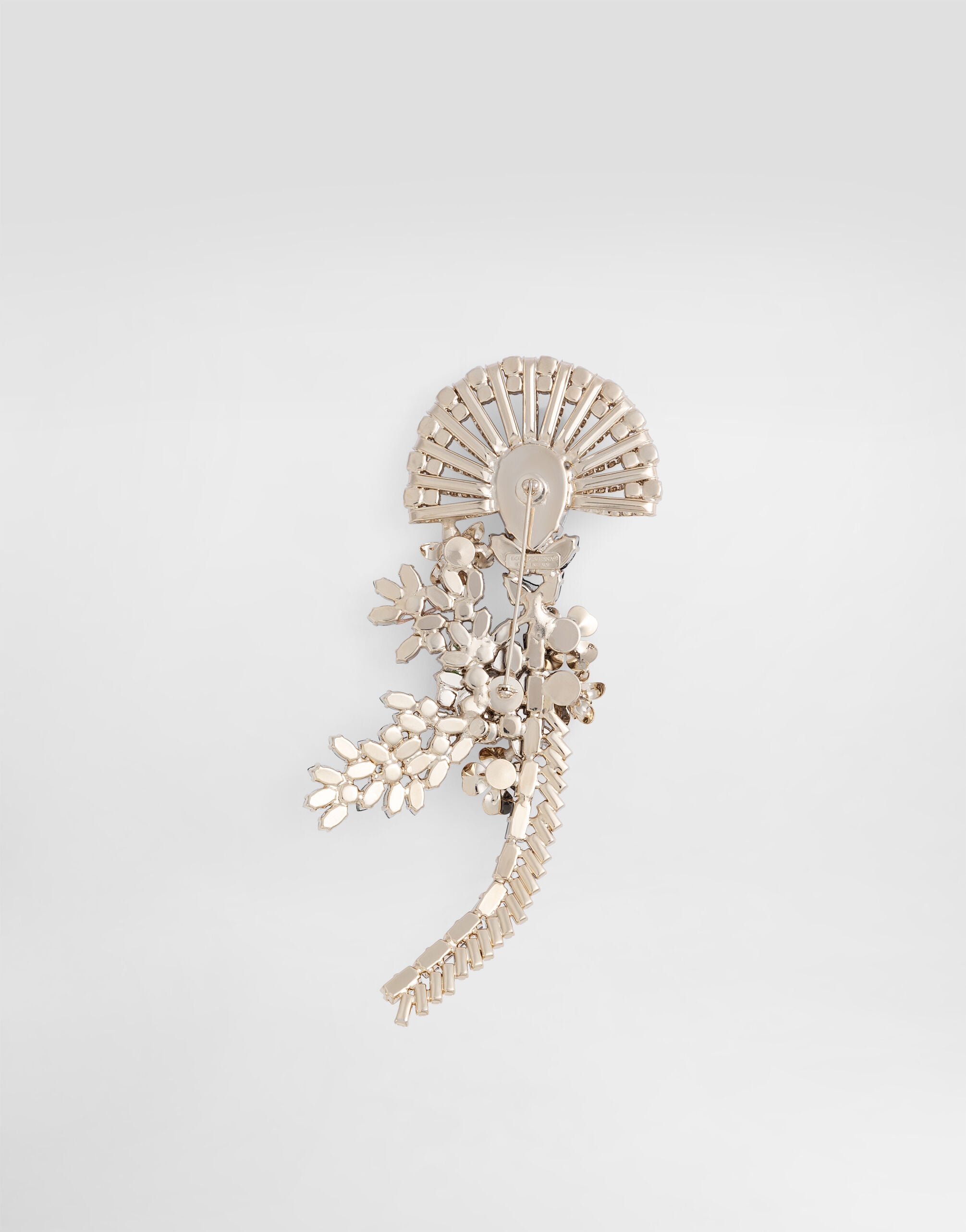 Maxi floral brooch with rhinestones in Multicolor for Men