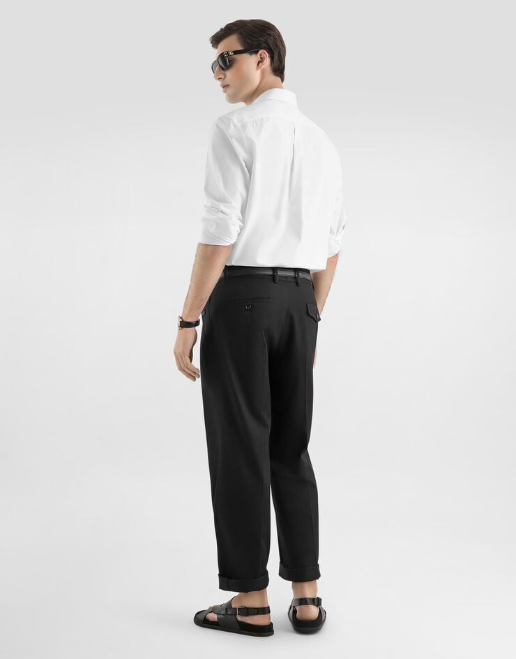 Dolce & Gabbana Camisa Martini de algodón Dolce & Gabbana Camisa Martini de algodón White G5ML1ZGK278