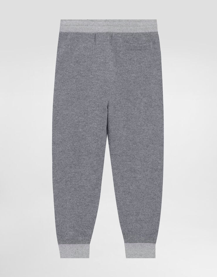Dolce & Gabbana Pantaloni in felpa di lana e cashmere Grigio L4KP13JGMB8