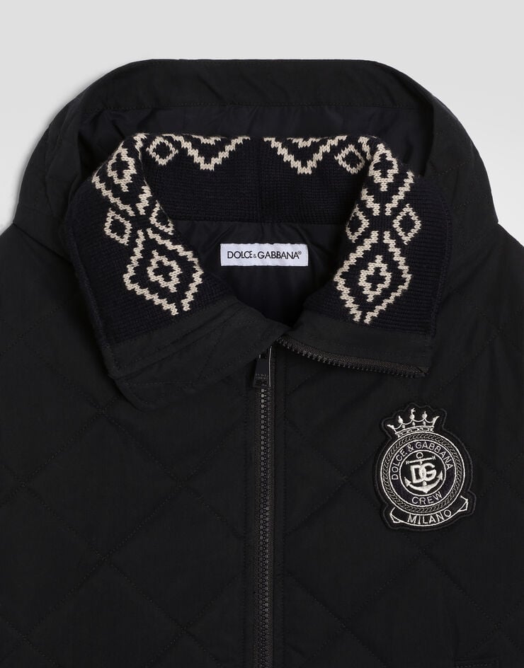 Dolce & Gabbana Quilted cotton jacket Dolce & Gabbana Quilted cotton jacket Blue L4JB8LHUMXI