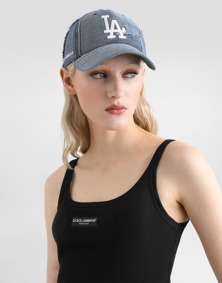 Dolce & Gabbana Dolce&Gabbana X ’47 Los Angeles Dodgers Denim Patchwork Baseball Cap Multicolor IH152MGI213