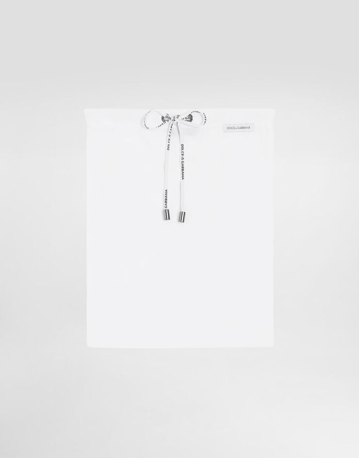 Dolce & Gabbana Hohe Badehose mit Logoplakette Dolce & Gabbana Hohe Badehose mit Logoplakette Weiss M4A76JONO05