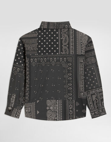 Dolce & Gabbana Bandana-print poplin shirt  L45S04HS5VW