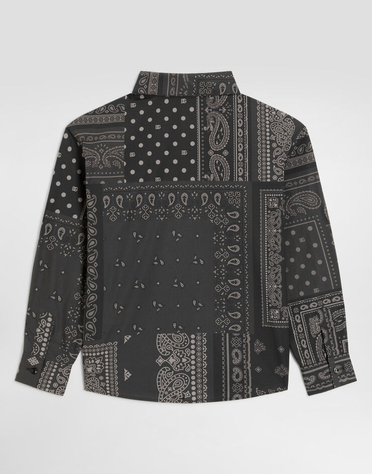 Dolce & Gabbana Bandana-print poplin shirt Dolce & Gabbana Bandana-print poplin shirt L45S04HS5VW