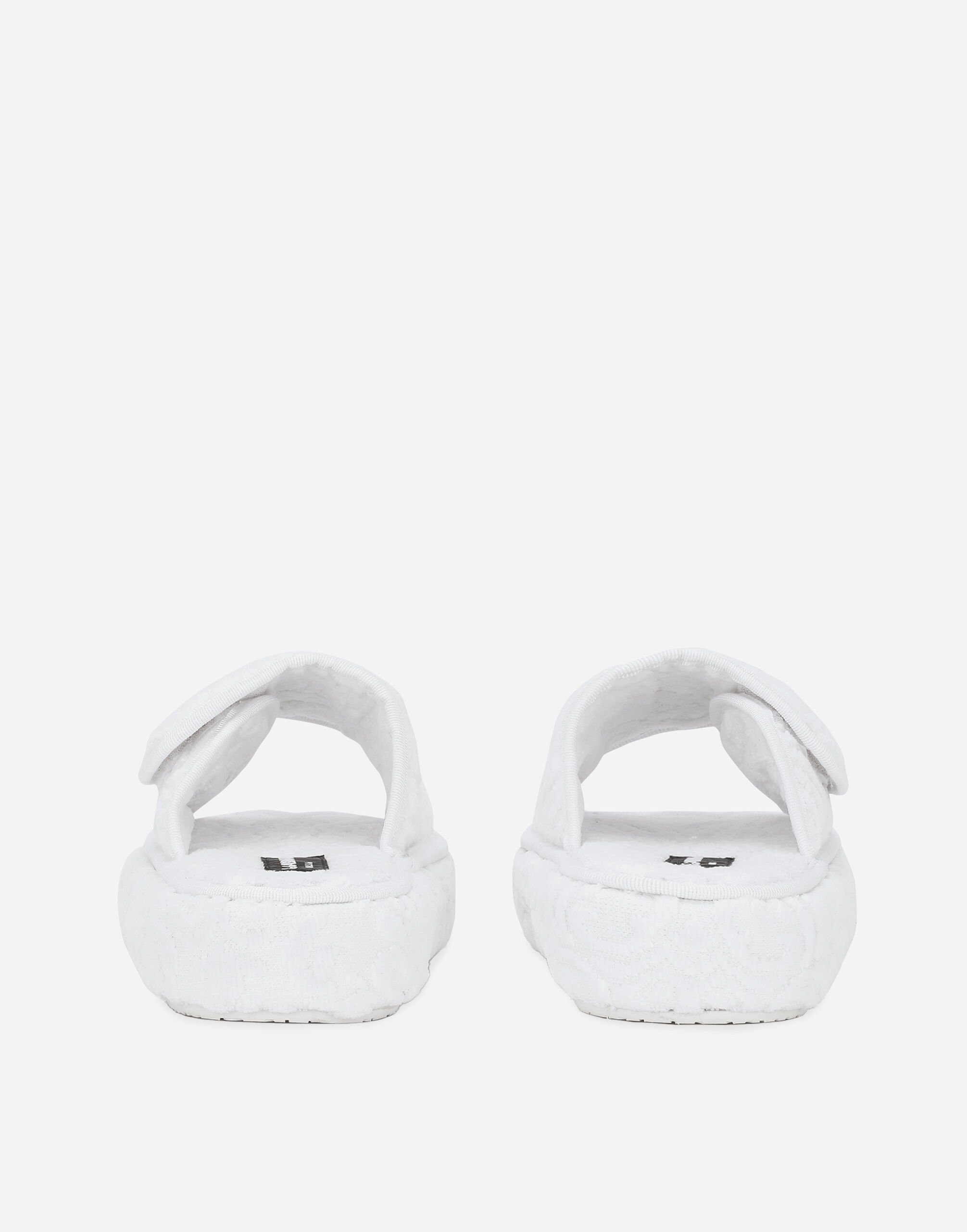 Terry Cotton Plateau Slippers in Multicolor | Dolce&Gabbana® US