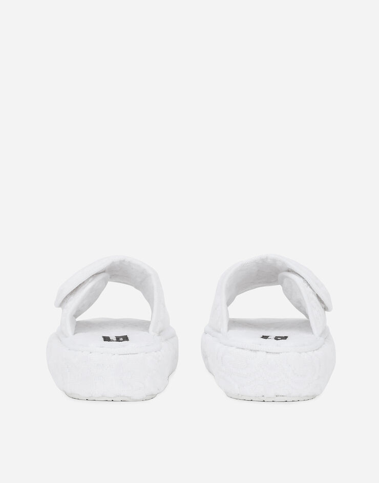 Dolce & Gabbana Terry Cotton Plateau Slippers Multicolor TCF011TCAGM