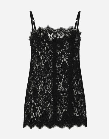 Dolce & Gabbana Lace top Black F7AD2TFLSFV