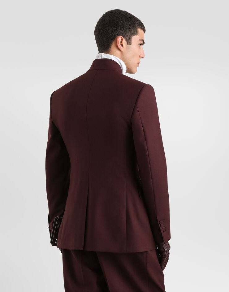 Dolce & Gabbana Sicilia double-breasted wool gabardine jacket Multicolor G2VO5TFU21E
