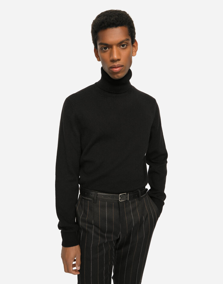Dolce & Gabbana Cashmere turtle-neck sweater Black GXL30TJAWM9