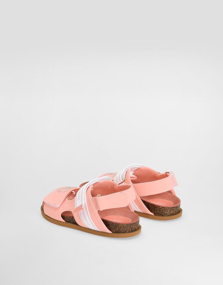 Dolce & Gabbana Sandal with rhinestones Pink D11331A3G64