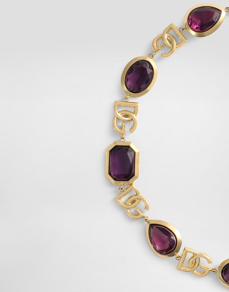 Dolce & Gabbana Collar con logotipo Gold WNR6M5W1111