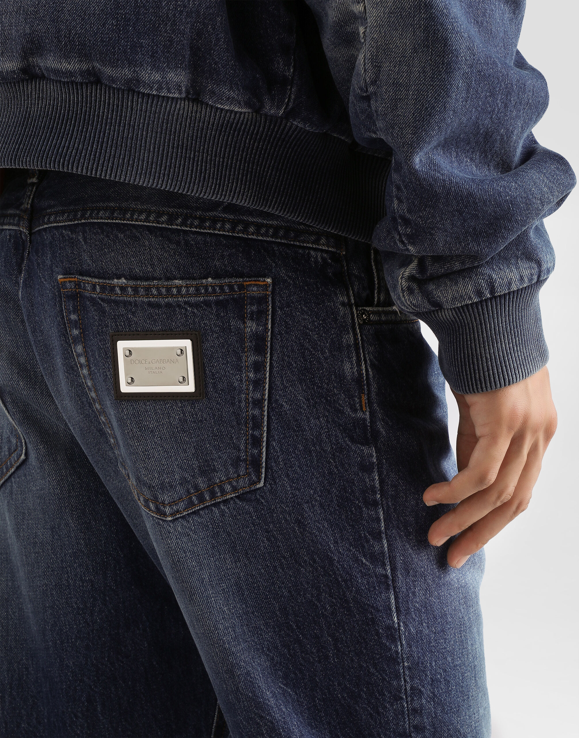 Pantalón vaquero en Multicolor de Hombre | Dolce&Gabbana®