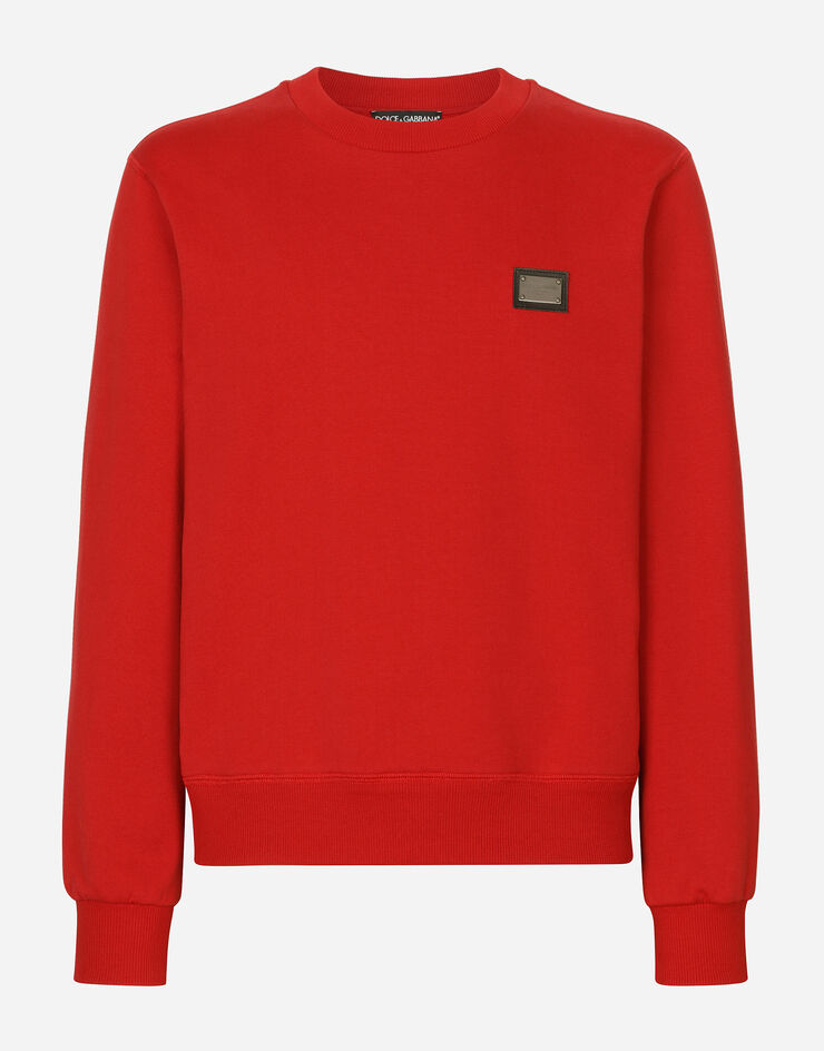 Dolce & Gabbana 标牌平纹针织卫衣 红 G9ABJTG7F2G