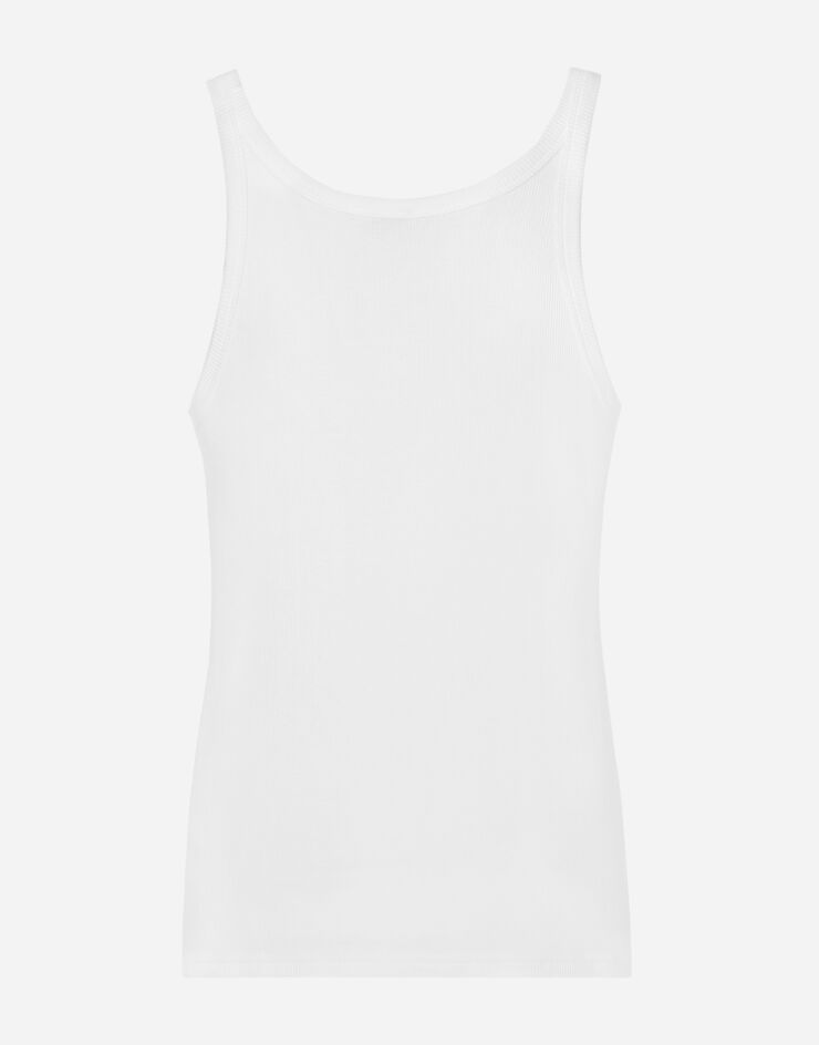 Dolce & Gabbana 细罗纹棉质背心 白 M8C19JONN96