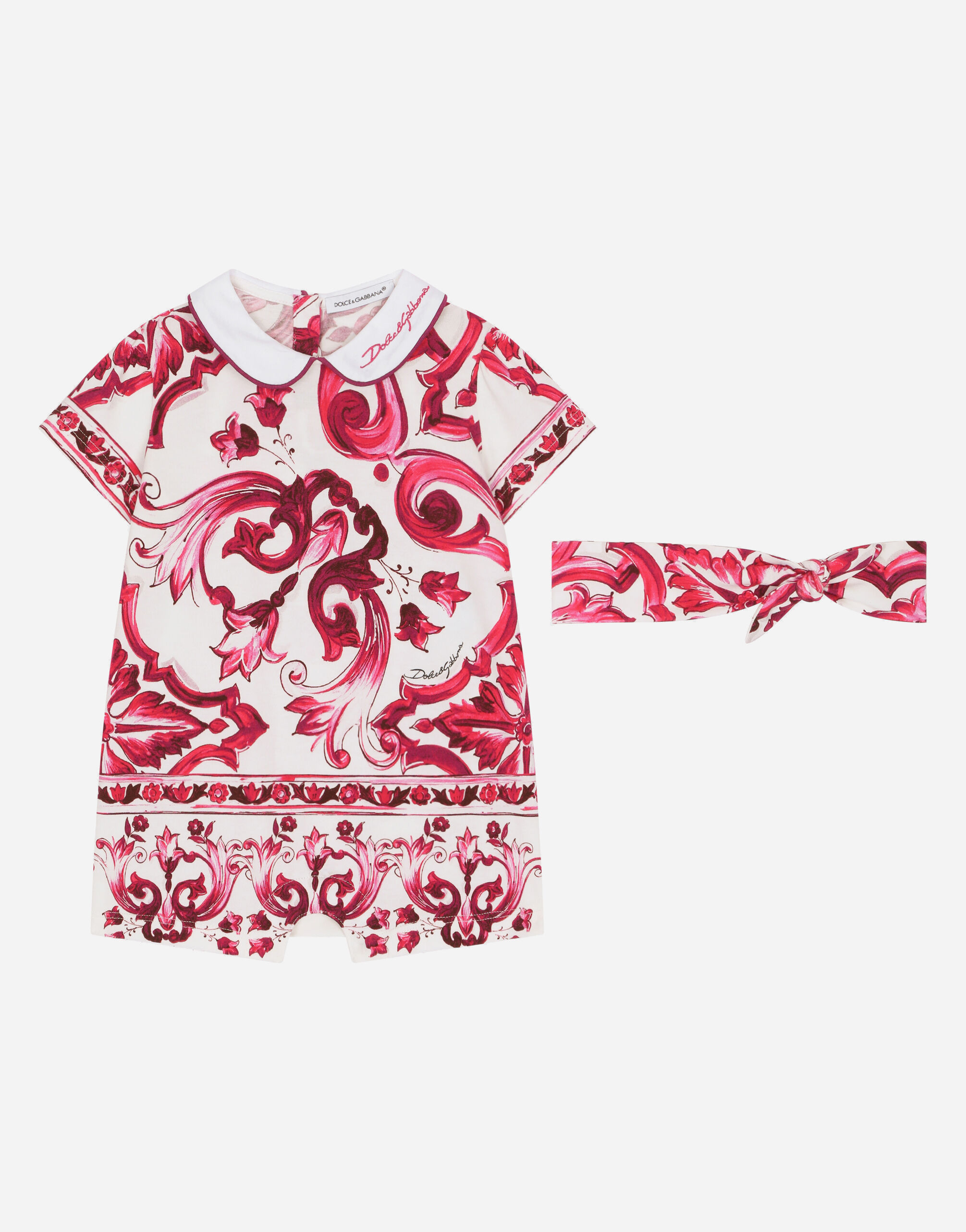 2 piece gift set in majolica print jersey