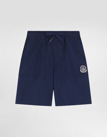 Dolce & Gabbana Bermudashorts aus Popeline Blue L44Q11FU5V2
