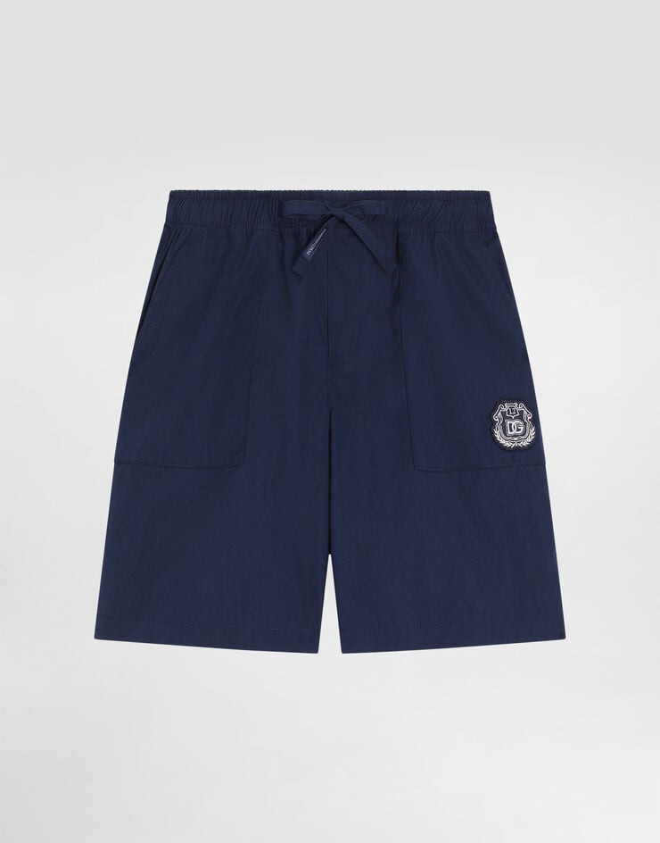 Dolce & Gabbana Bermudashorts aus Popeline Blue L44Q11FU5V2