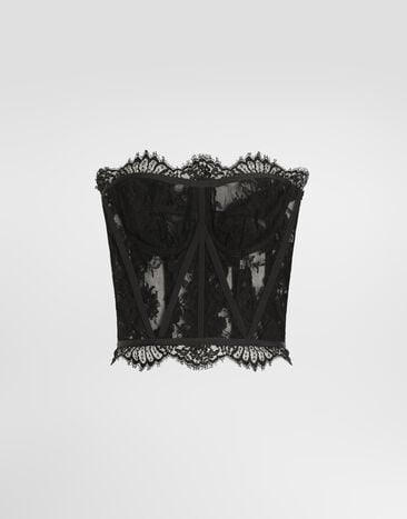 Dolce & Gabbana Lace bustier Black F72X4THLMQJ