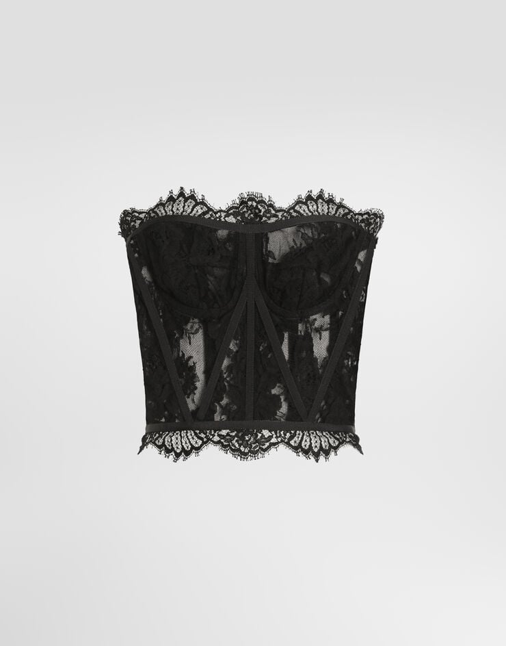 Dolce & Gabbana Lace bustier Black F72X4THLMQJ