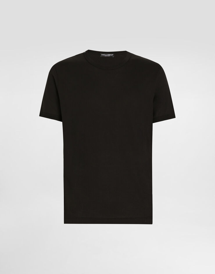 Dolce & Gabbana Camiseta de algodón Negro G8JX7TFU7EQ