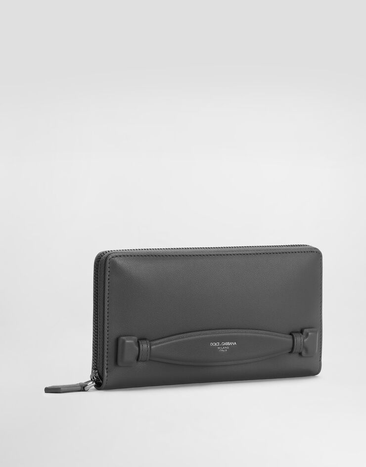 Dolce & Gabbana 小牛皮全拉链钱包 灰 BP1672AV956