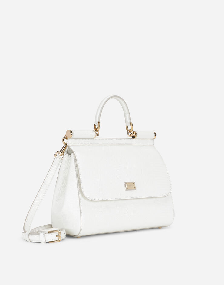 Dolce & Gabbana Bolso de mano Sicily grande Blanco BB6002A1095