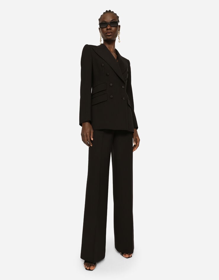 Dolce & Gabbana Flared woolen pants Black FTBQZTFUBAJ
