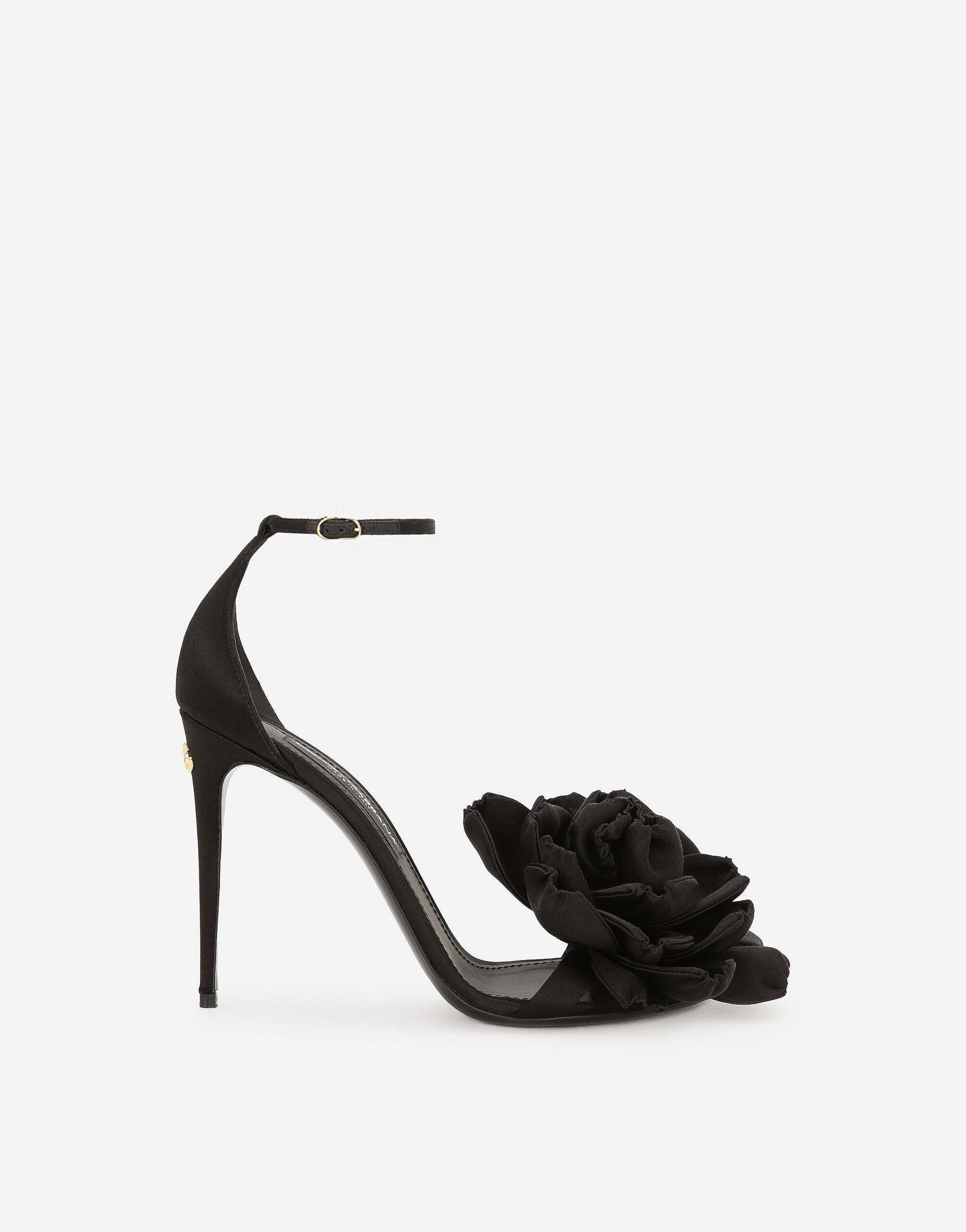 Dolce & Gabbana Satin sandals Black F6DFDTFLSIO