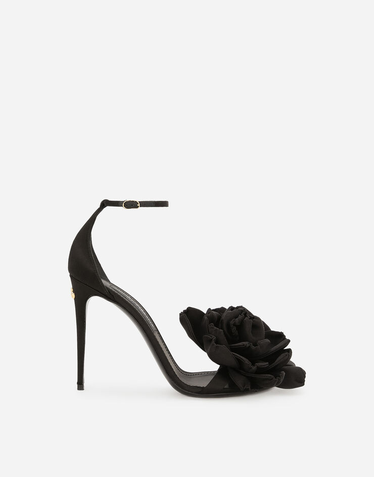 Dolce&Gabbana Satin sandals Black CR1620AR572