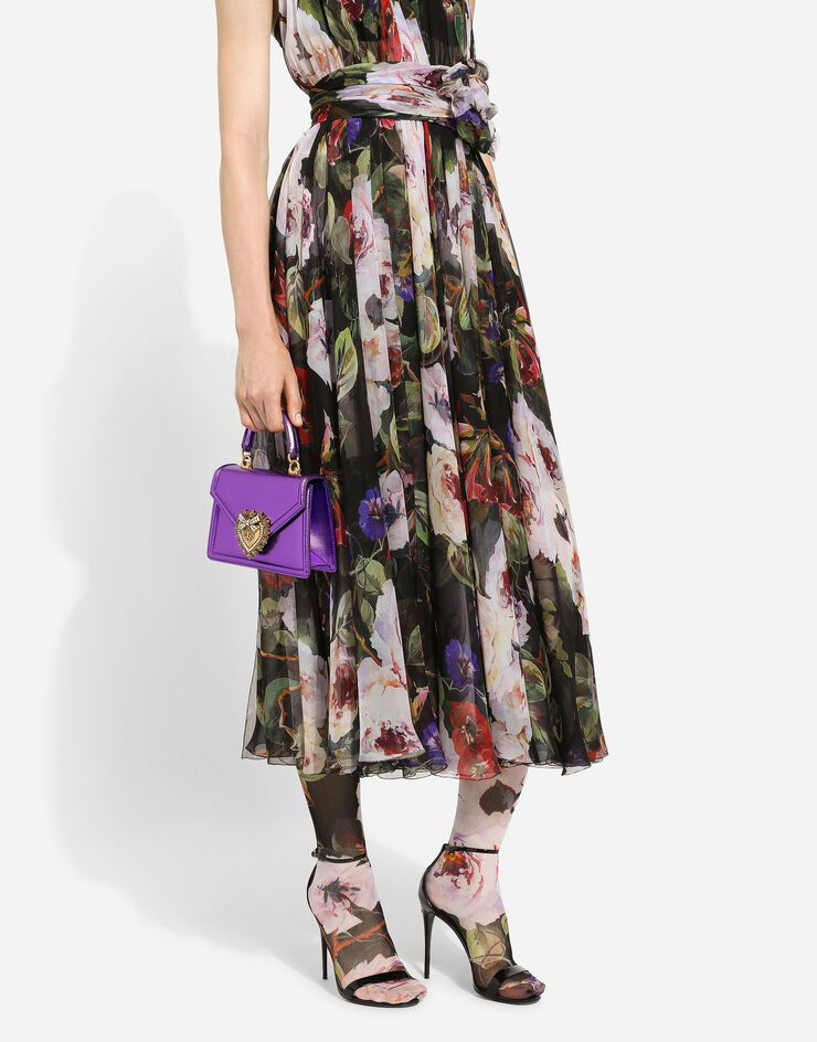 Dolce&Gabbana حقيبة ديفوشن صغيرة بمقبض علوي بنفسجي BB6711A1016