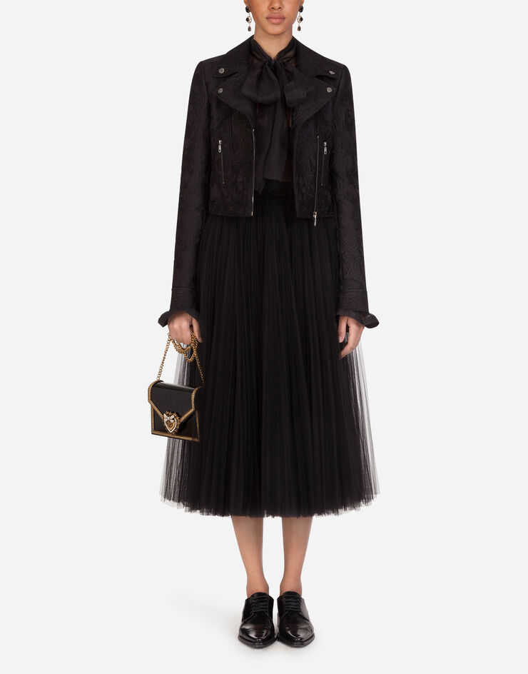 Dolce & Gabbana Tulle longuette skirt NEGRO F4BSRTFLRAL