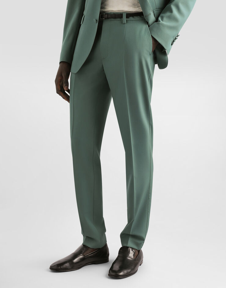 Dolce & Gabbana Wool poplin trousers Green GW13ETHU2BN