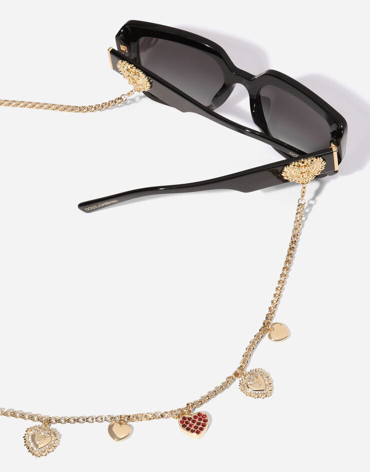 Dolce & Gabbana Lunettes de soleil Devotion Dolce & Gabbana Lunettes de soleil Devotion Noir VG4538VP187