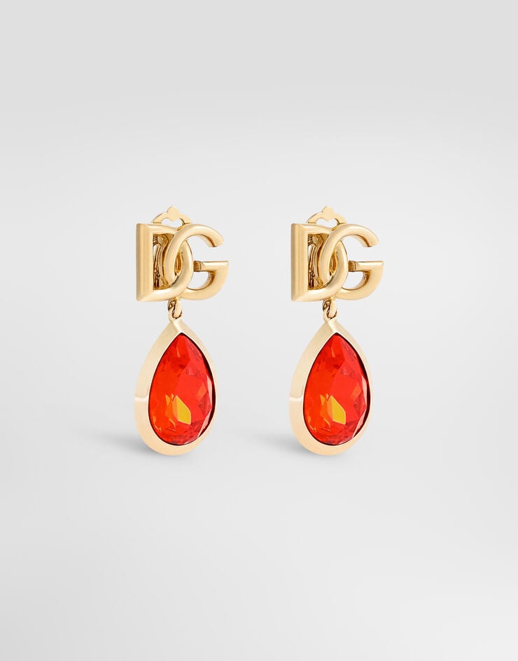 Dolce & Gabbana Clip earrings with logo Dolce & Gabbana Clip earrings with logo Orange WER6M4W1111
