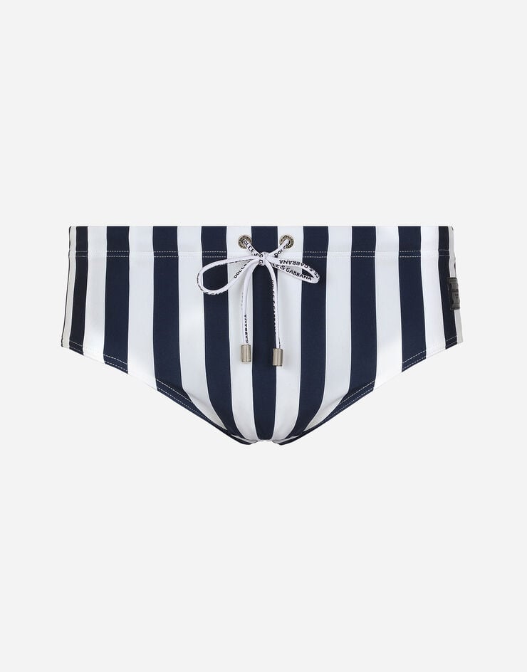 Dolce & Gabbana 条纹 Brando David 三角沙滩裤 多色 M4A70JFSGIJ