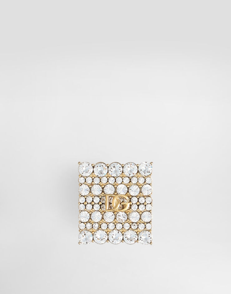 Dolce & Gabbana Sartoria rhinestones brooch Gold WPS1S7W1111