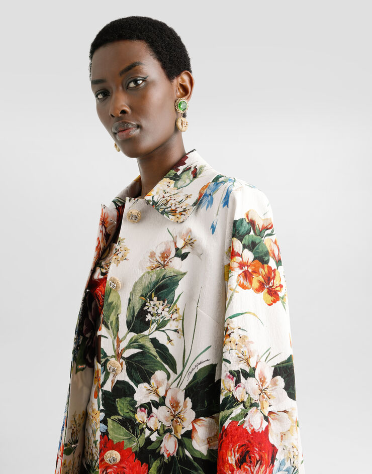 Dolce & Gabbana Bouquet flower print coat Print F0W4ETFSRQU