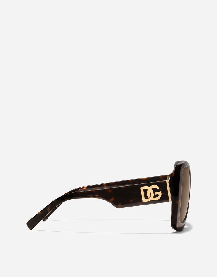 Dolce & Gabbana DG Crossed Sunglasses Havana VG4513VP273