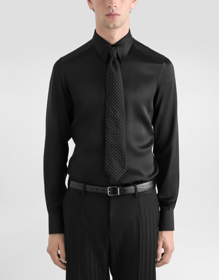 Dolce & Gabbana Jacquard tie Dolce & Gabbana Jacquard tie Black GT147EG0JSQ