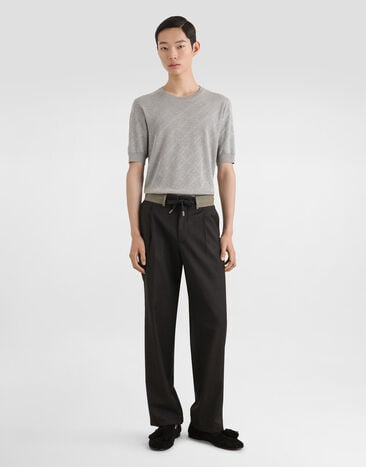 Dolce & Gabbana Silk pullover Grey GXX03TJBSO9