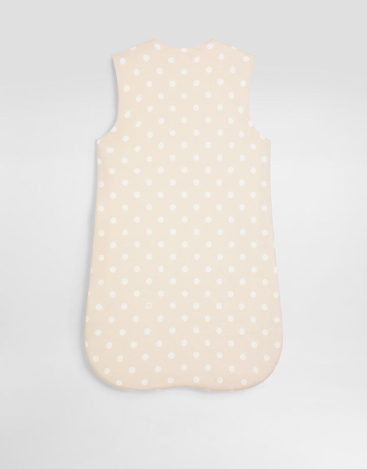 Dolce & Gabbana NewbornJerseybaby nest with polka dots and Dolce&Gabbana print Multicolor LNJAH6G7PJF