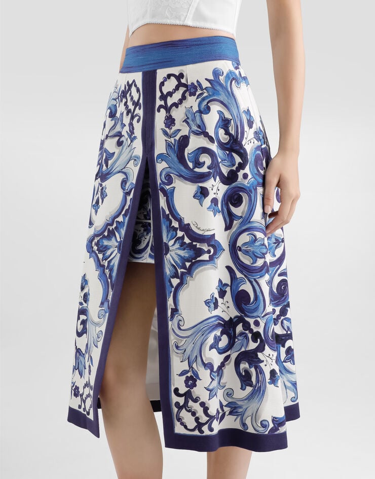Dolce & Gabbana Majolica-print skirt Print I4O18WFPFTB