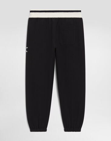 Dolce & Gabbana Fleece trousers Blue L4JPLWG7QMX